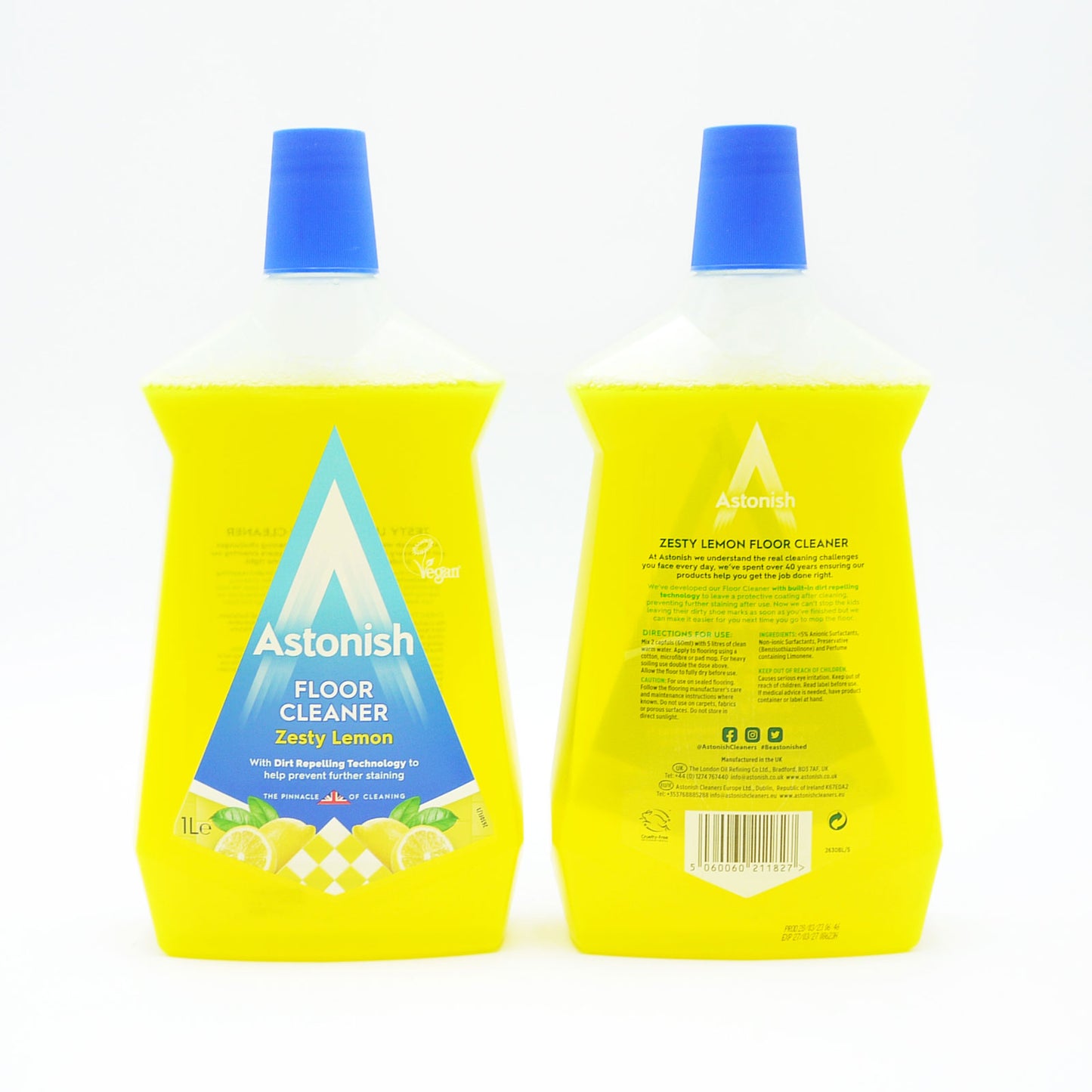ASTONISH NETTOYANT SOLS AU ZESTE DE CITRON 1L