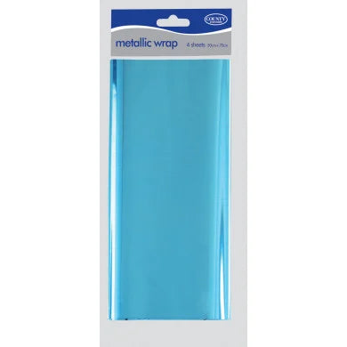 Blue Metallic 50cm x 70cm 4 sheets