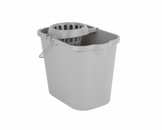 Seau de lavage Wham® 12 L gris froid