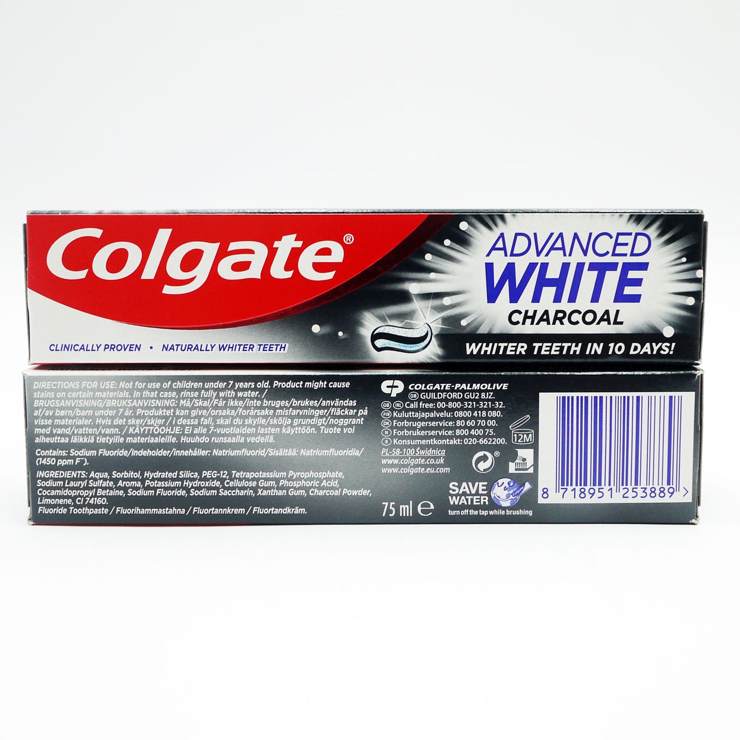 DENTIFRICE COLGATE ADVANCED WHITE CHARBON 75 ml