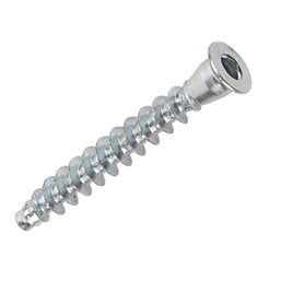 Confirmat Screws Hex Key Head, BZP M7 x 50mm 2PK