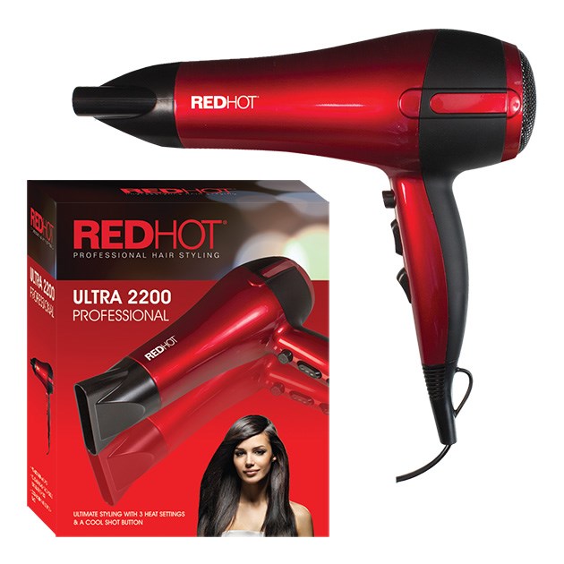 Sèche-cheveux professionnel RedHot – Rouge