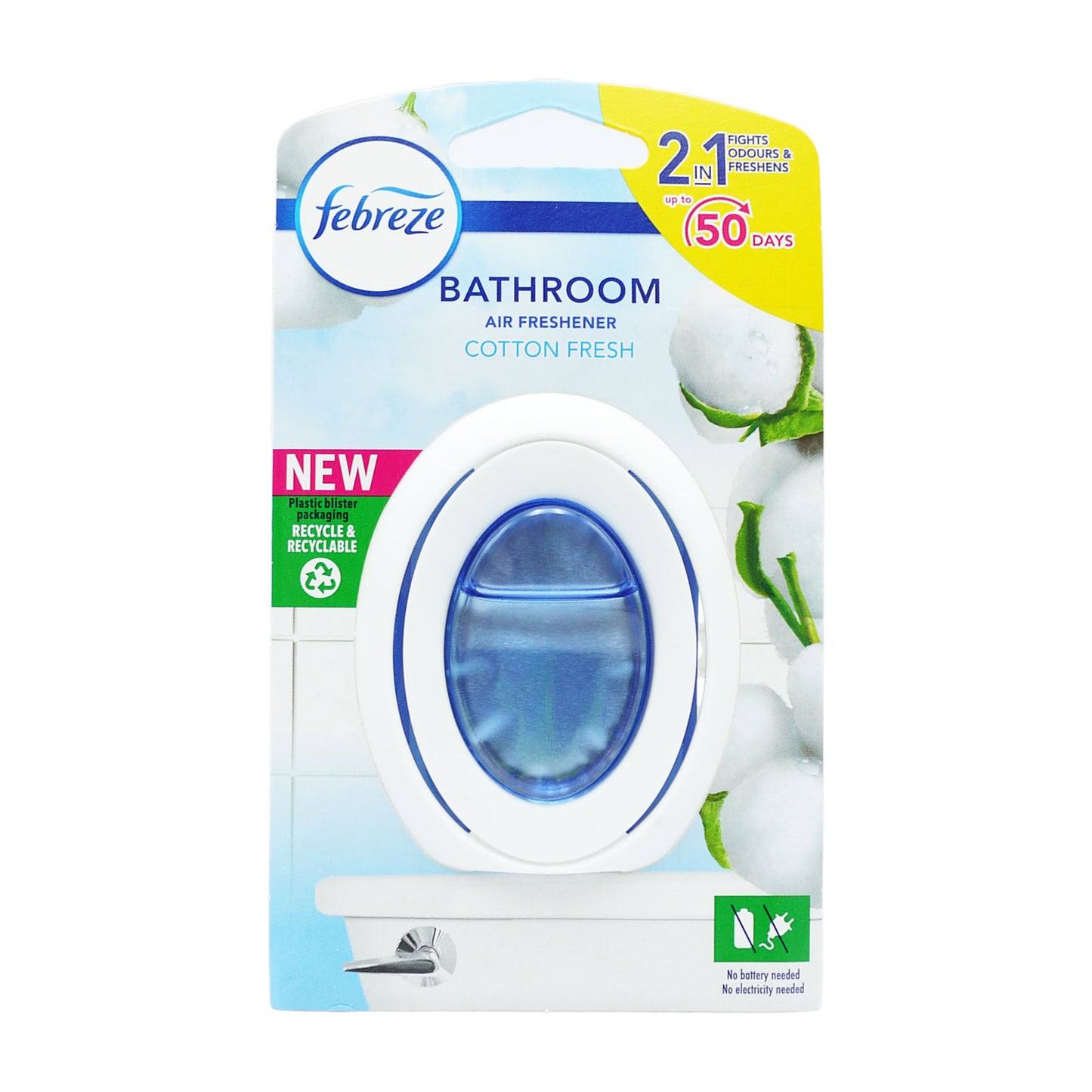 FEBREZE ASSAINISSEUR D'AIR SALLE DE BAIN COTON 7,5ML