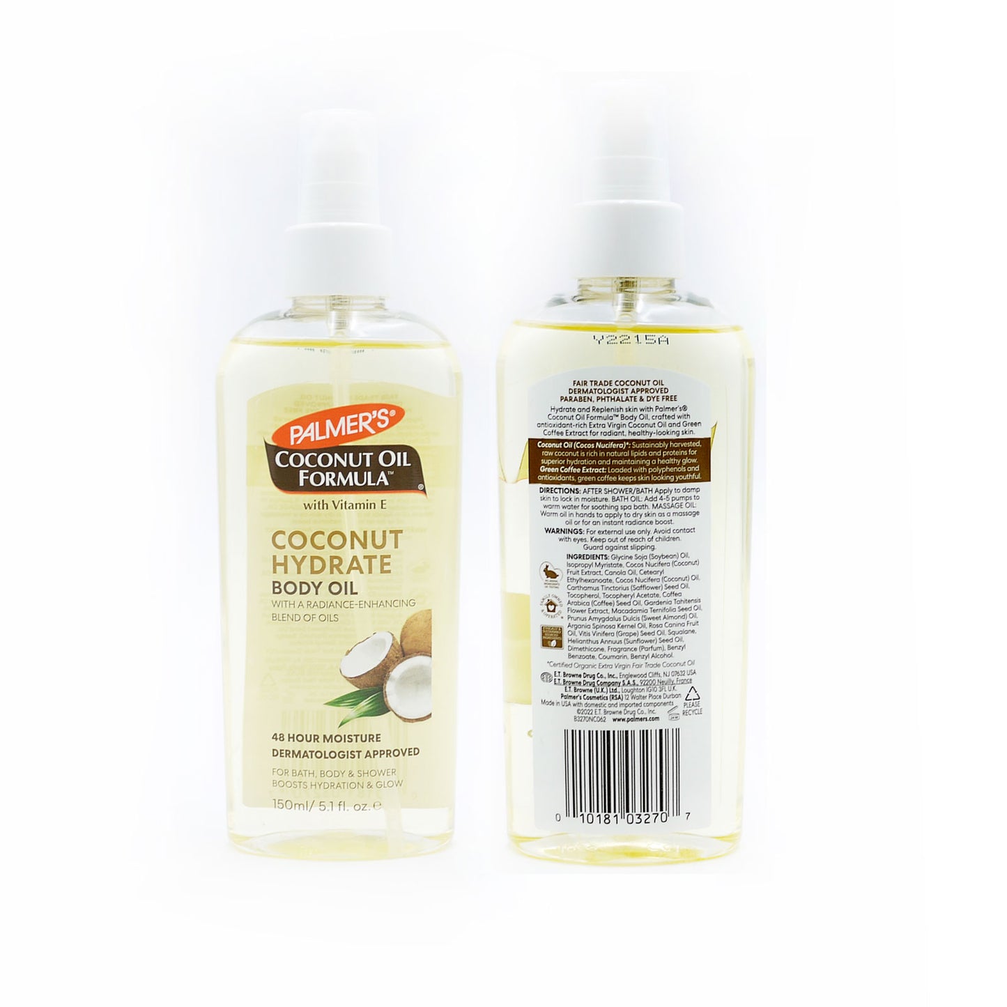HUILE DE COCO HYDRATANTE CORPS PALMERS 150ml