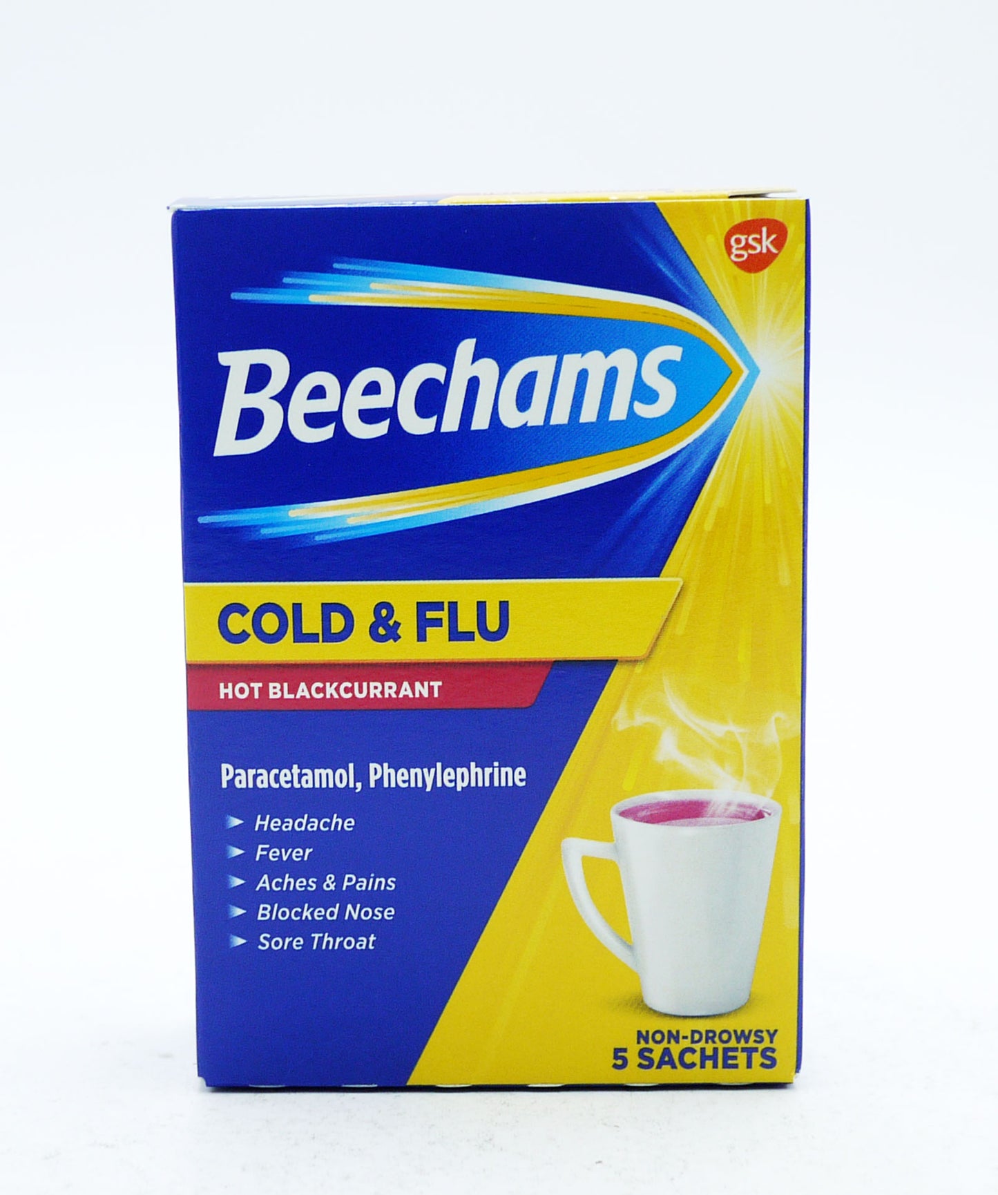 BEECHAMS COLD & FLU BLACKCURRANT 5'S