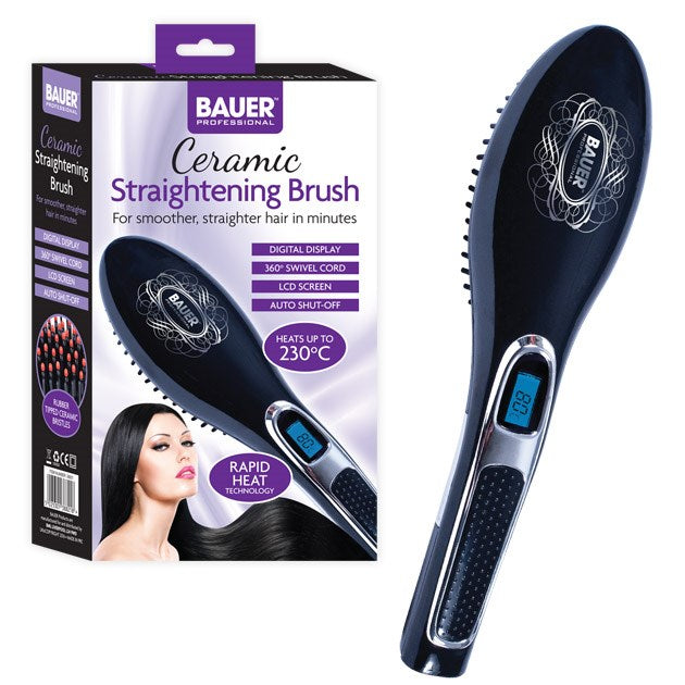 Brosse lissante en céramique Bauer – Noir