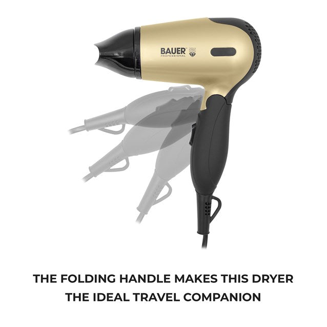 Bauer Sèche-cheveux de voyage tourmaline - 1200w
