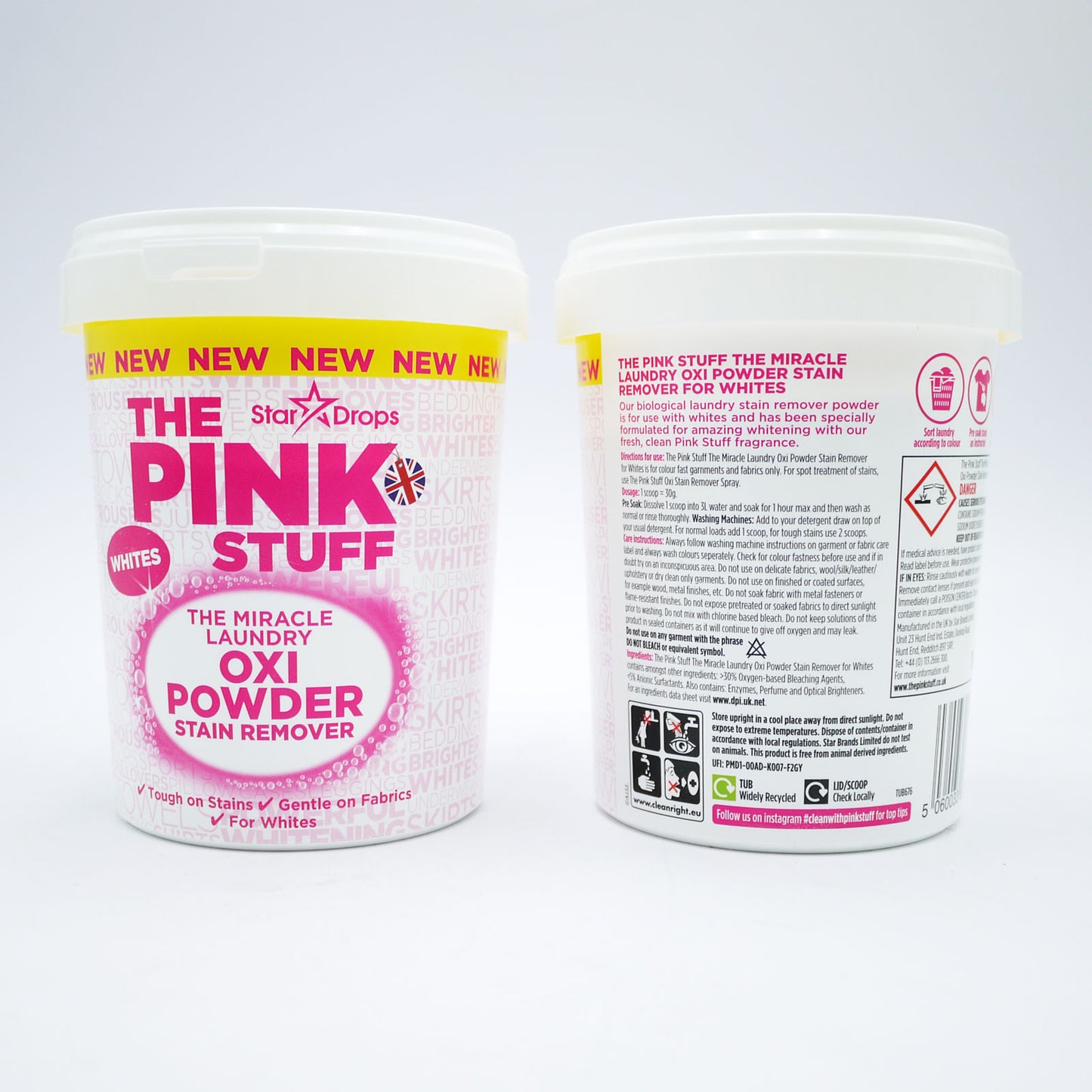 THE PINK STUFF DÉTÂCHANT EN POUDRE BLANCS 1KG