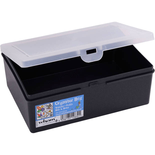 WHAM ORGANISEUR 19CM DE PROFONDEUR GRAPHITE/TRANSPARENT