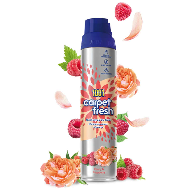1001 Désodorisant Tapis 300ml Pivoine & Framboise