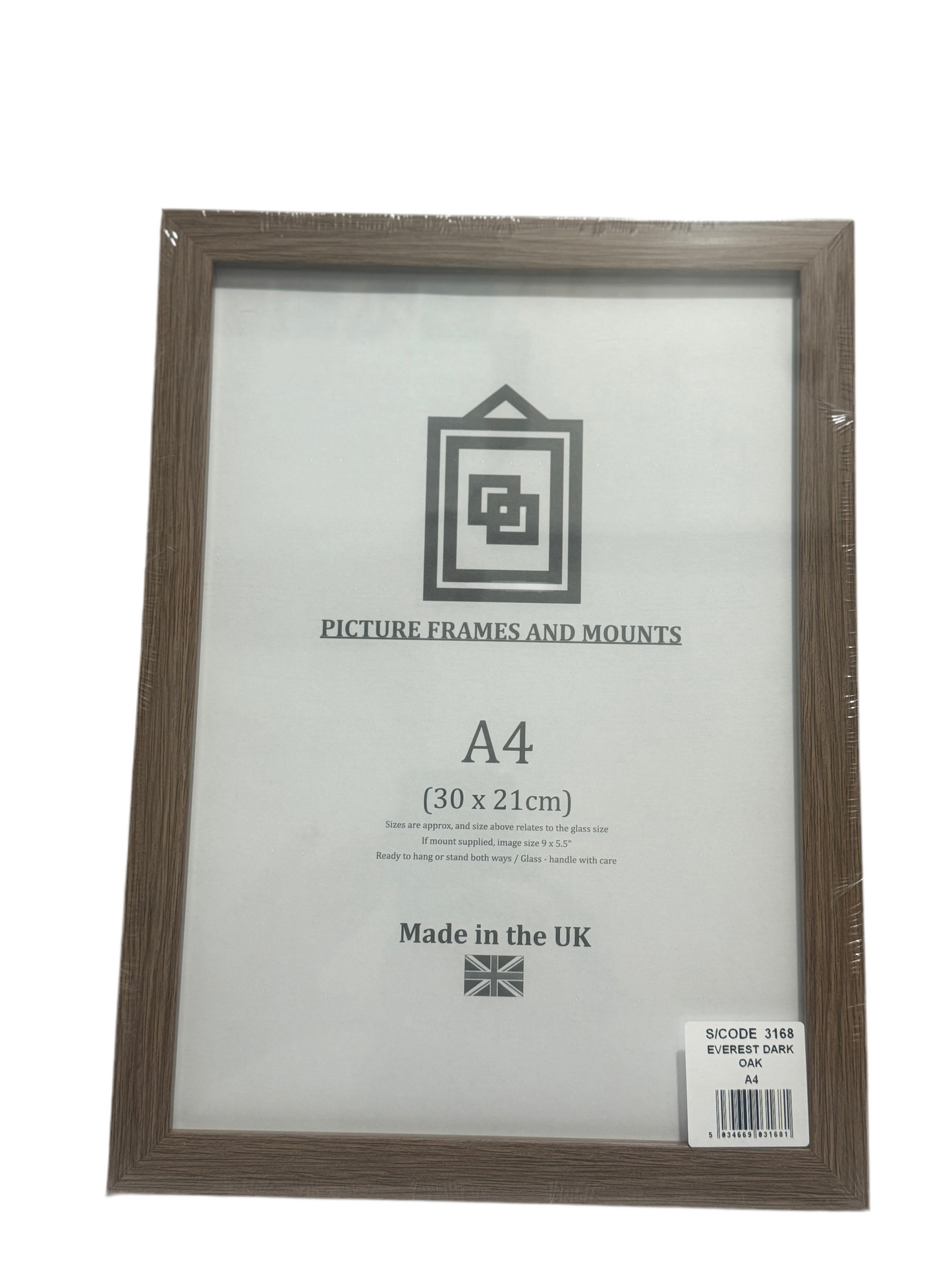 EVERST DARK OAK A4 30x21cm PICTURE FRAME