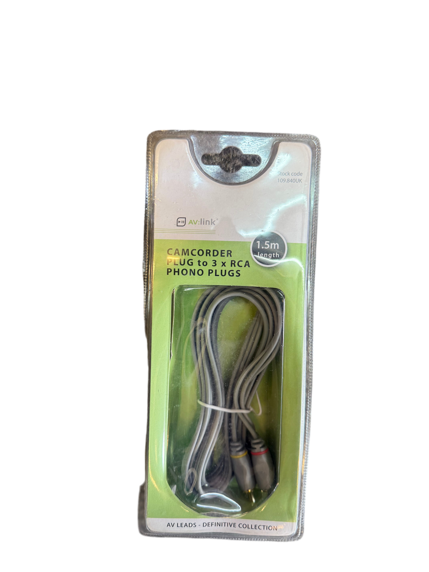 CÂBLE CAMÉSCOPE 3 x RCA MÂLE 1,5m