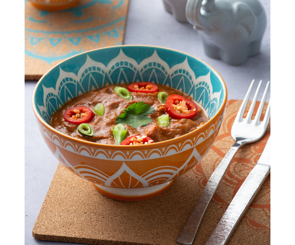 Authentic World Foods Bol Inde 20 cm – Élégance artisanale pour des repas exquis.