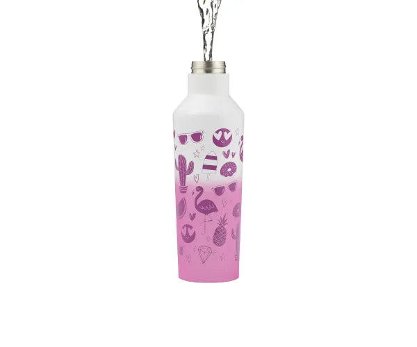 la bouteille Emoji à changement de couleur Vibrant Pure 800ml | Restez hydraté avec style.