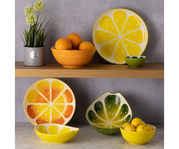 Authentic World Foods : Plat Rond Citron 28cm - Essentiels de la Table Exotique.