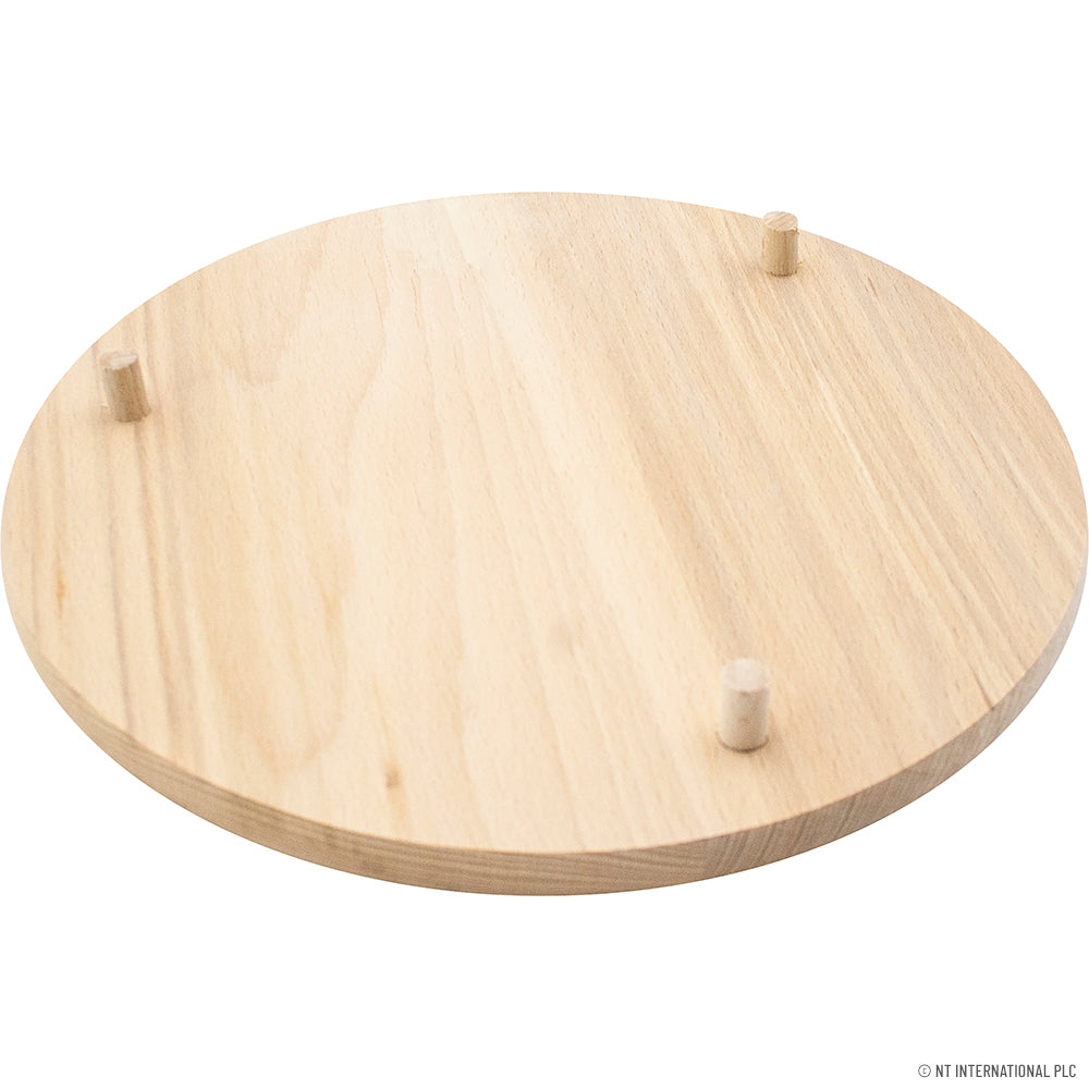 Authentic Roti Board with Legs - Premium Wooden Chapati Rolling Board for Traditional Cooking