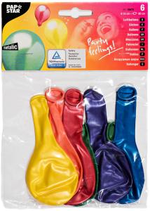 PAPSTAR Balloon Metallic 6 pieces
