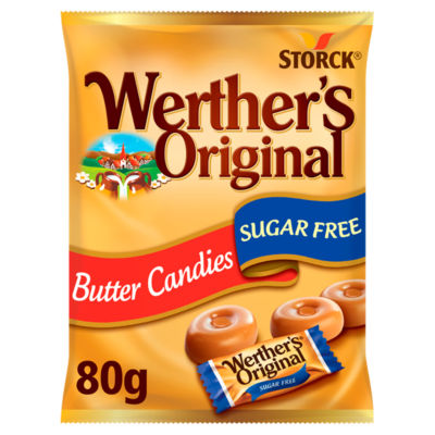 Werther's Original Bonbons au Caramel sans Sucre 80g