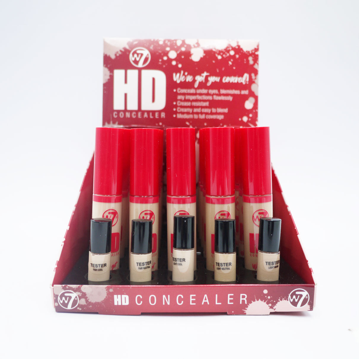 ANTI-CERNES W7 HD CLAIR/LUMINEUX Chaud 14ML