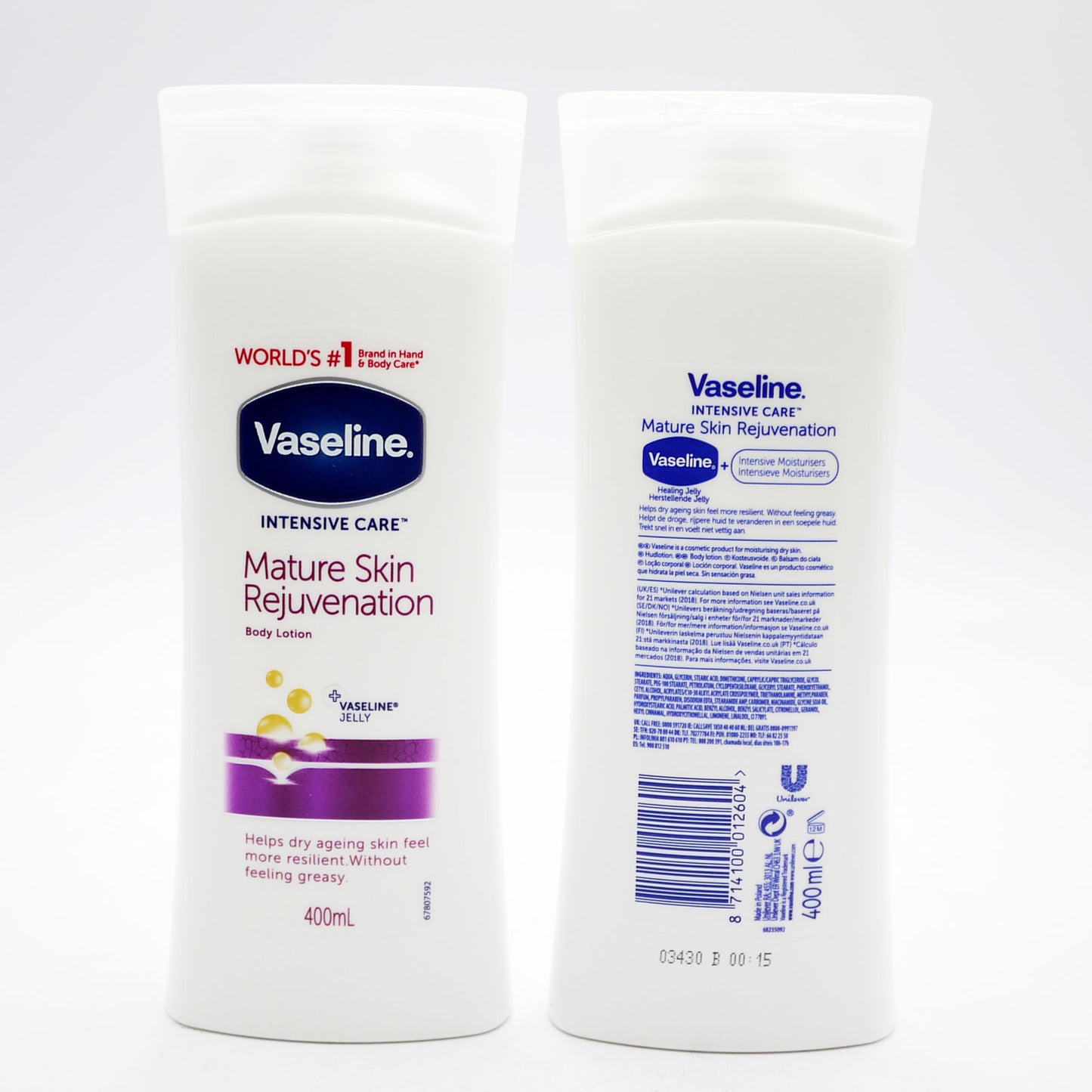 VASELINE INTENSIVE CARE RESTAURATION PEAU MATURE 400ml