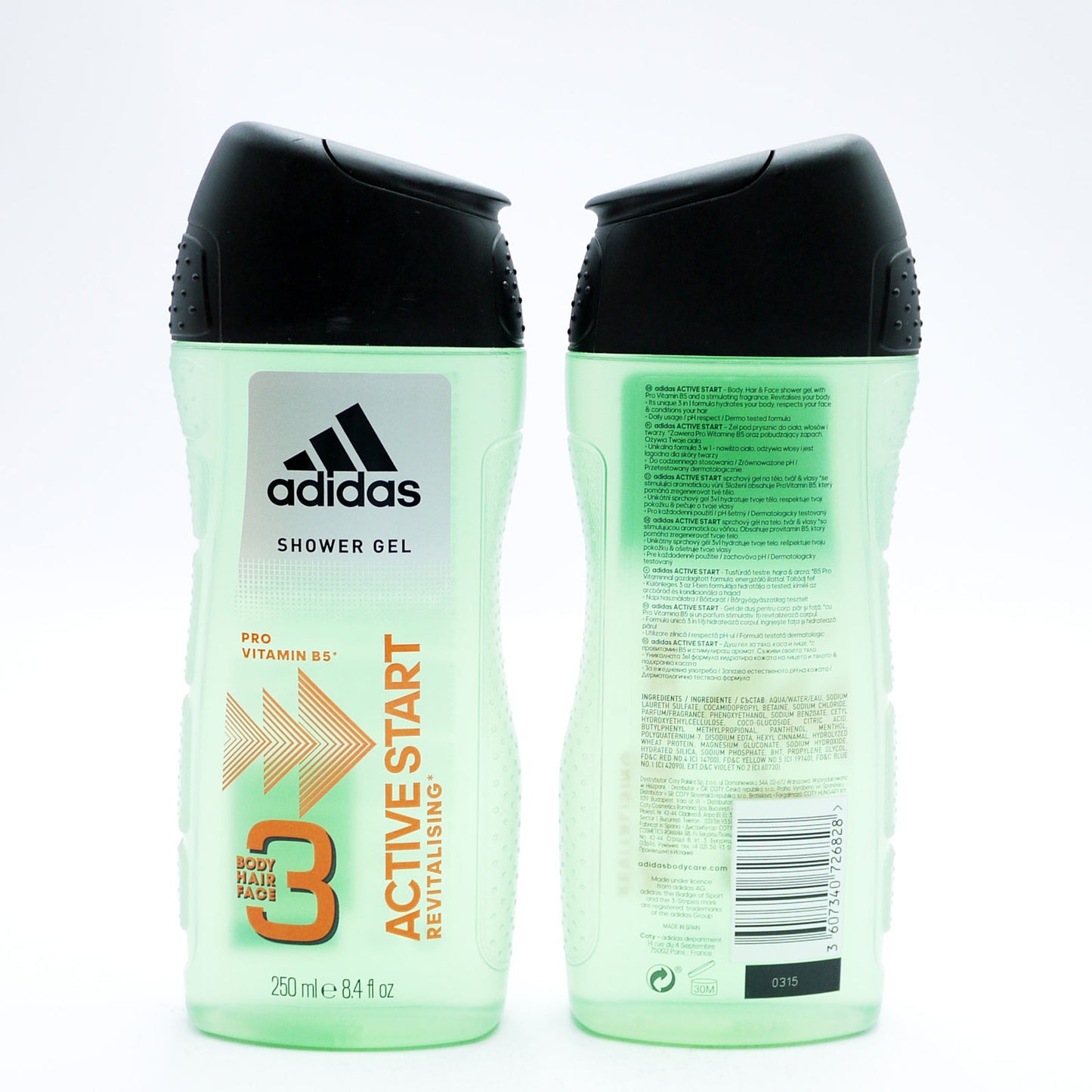 ADIDAS SHOWER GEL ACTIVE START REVITALISING (C) 250ml