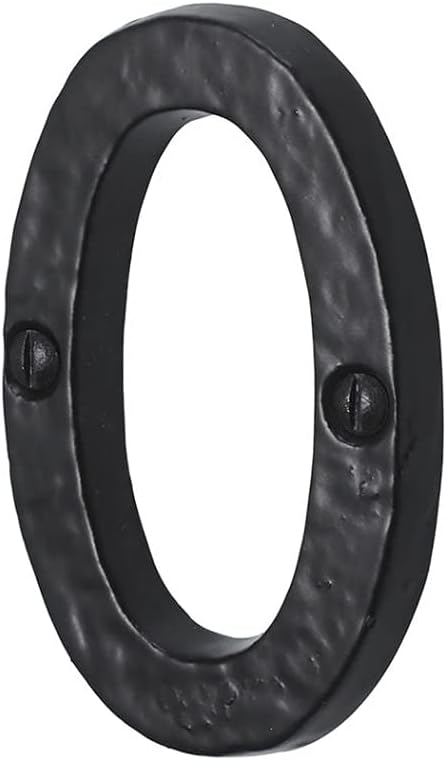 QUINCAILLERIE DE PORTE ANCIENNE CHIFFRE 75mm N°0 NOIR