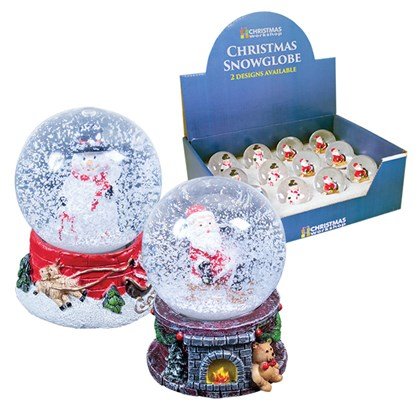 Christmas Snowglobe -2 Assorted Designs £1.99 Each
Designs