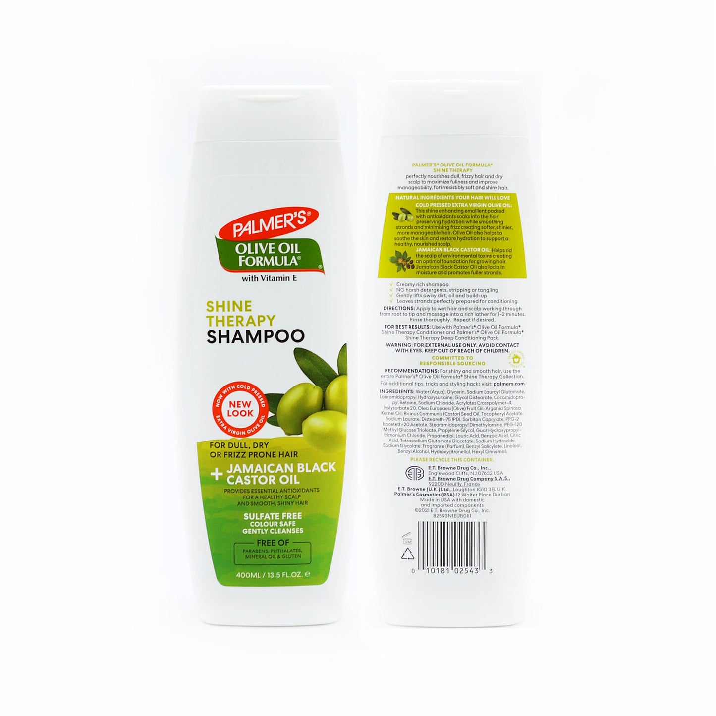 PALMERS SHAMPOOING HUILE D'OLIVE FORMULE BRILLANCE THÉRAPIE 400ml