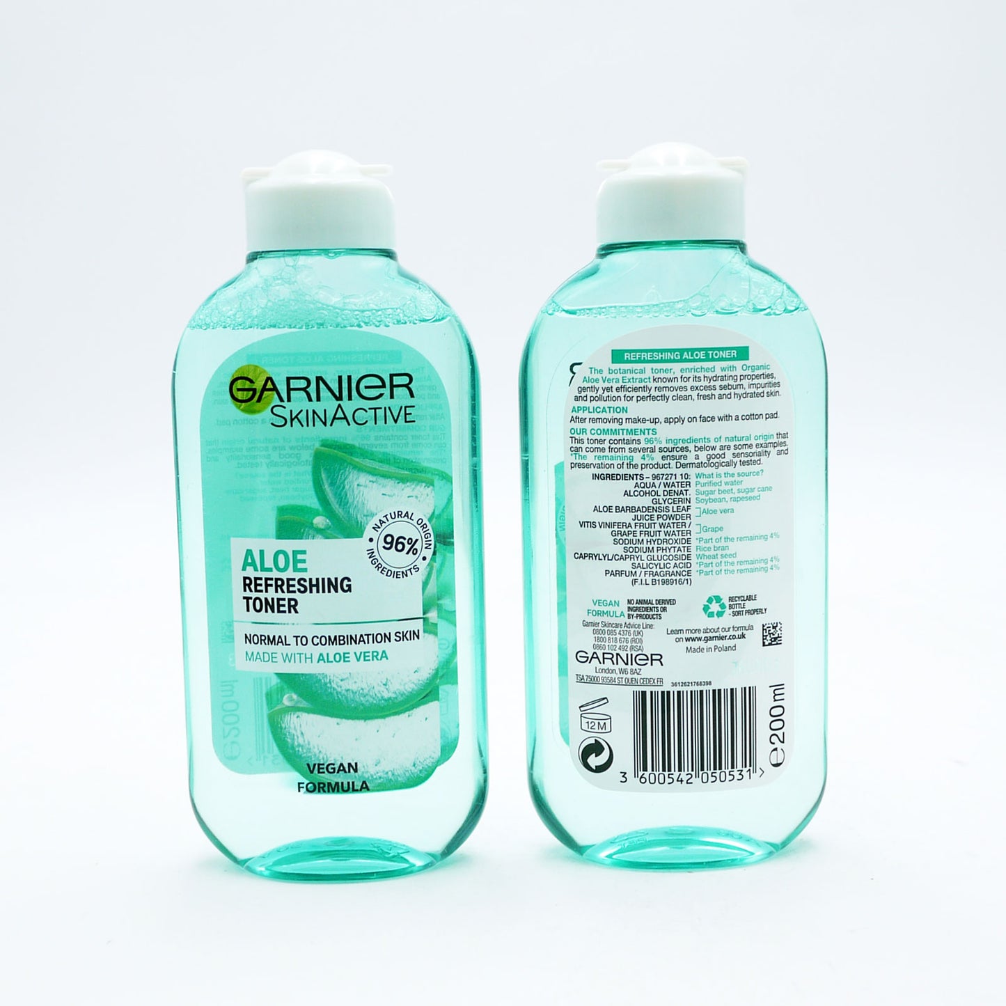 GARNIER SKIN ACTIVE TONIQUE À L'ALOE VERA 200ML