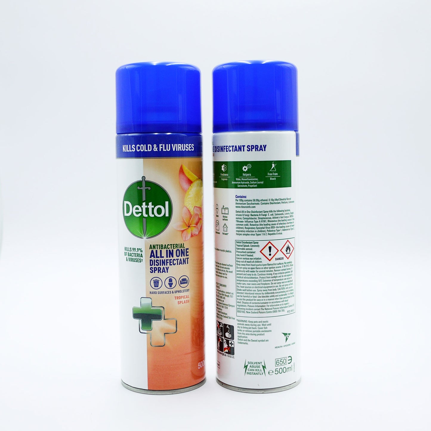 DETTOL DÉSINFECTANT EN SPRAY TROPICAL 500ml