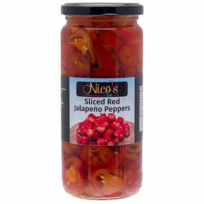 PIMENTS JALAPEÑOS ROUGES EN TRANCHES NICOS