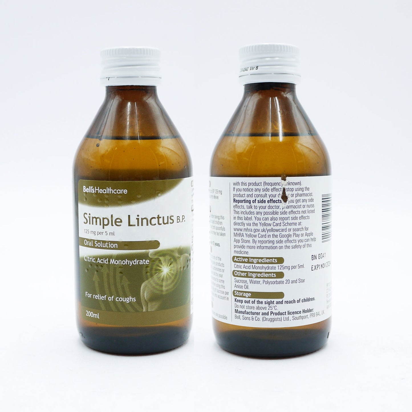 BELLS LINCTUS SIMPLE 200ML