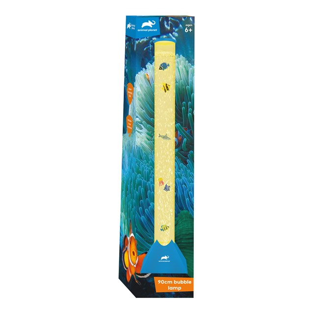 AP Lampe à bulles d'eau 90cm avec poissons - Boîte bleue