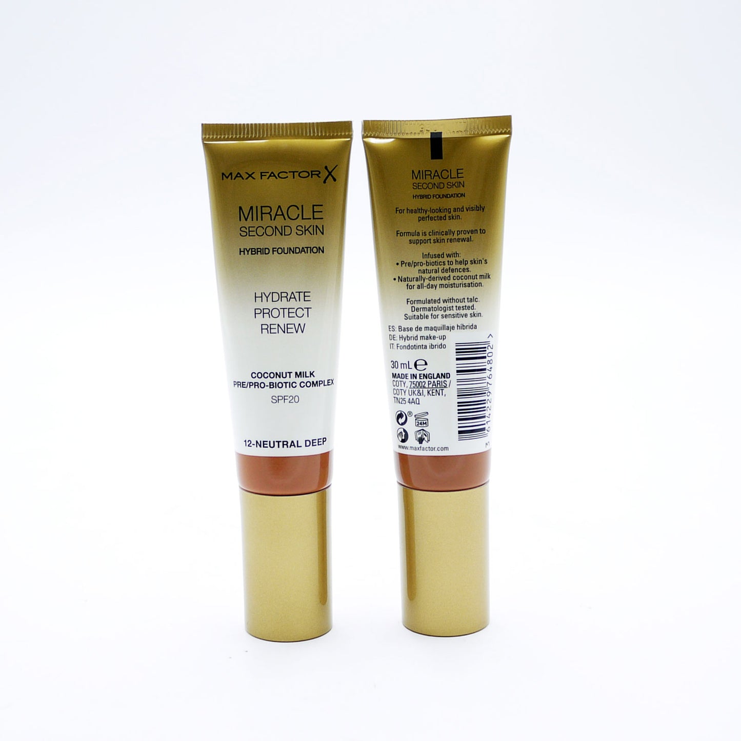 FOND DE TEINT MAX FACTOR FPS20 12 NEUTRAL 30ML