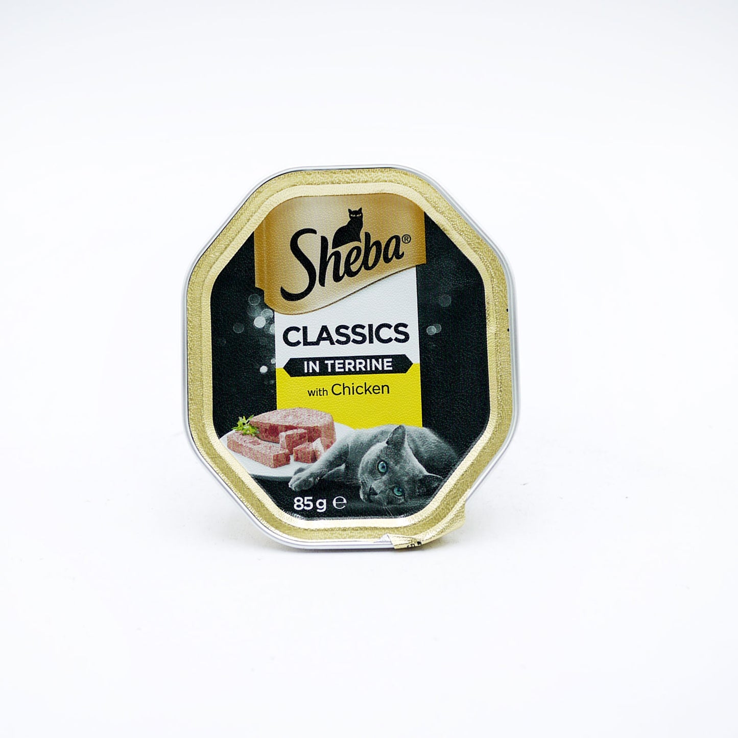 SHEBA CLASSICS TERRINE DE POULET POUR CHAT BARQUETTE 85G