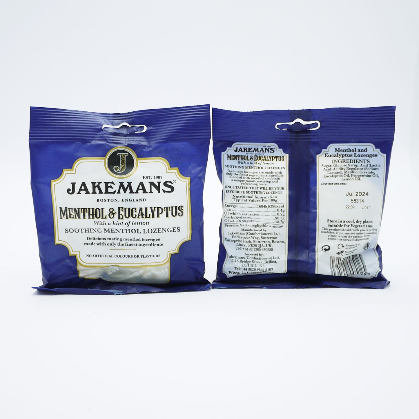 PASTILLES JAKEMANS MENTHE ET EUCALYPTUS 73g