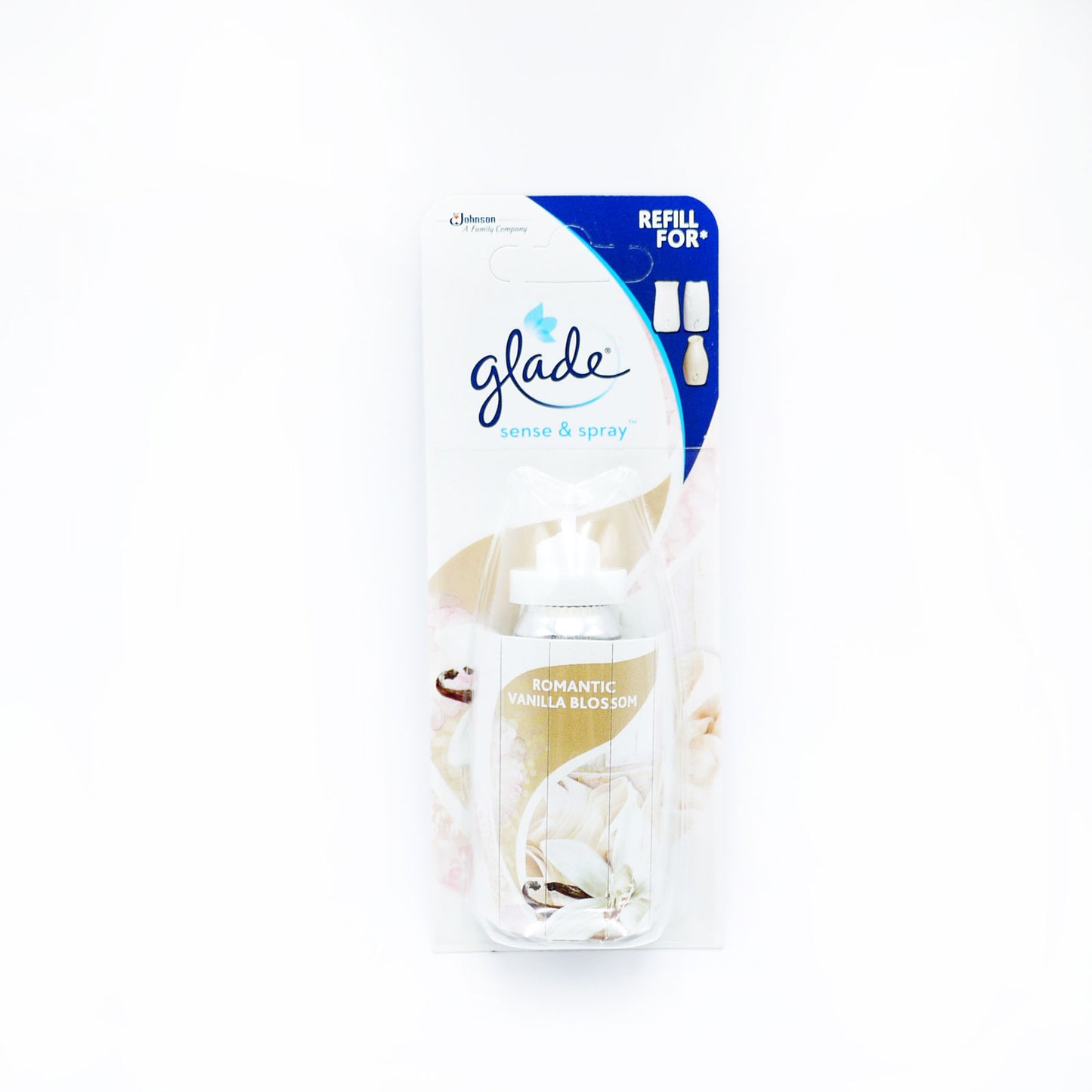 RECHARGE GLADE SENSE & SPRAY FLEUR DE VANILLE (C) 18ML