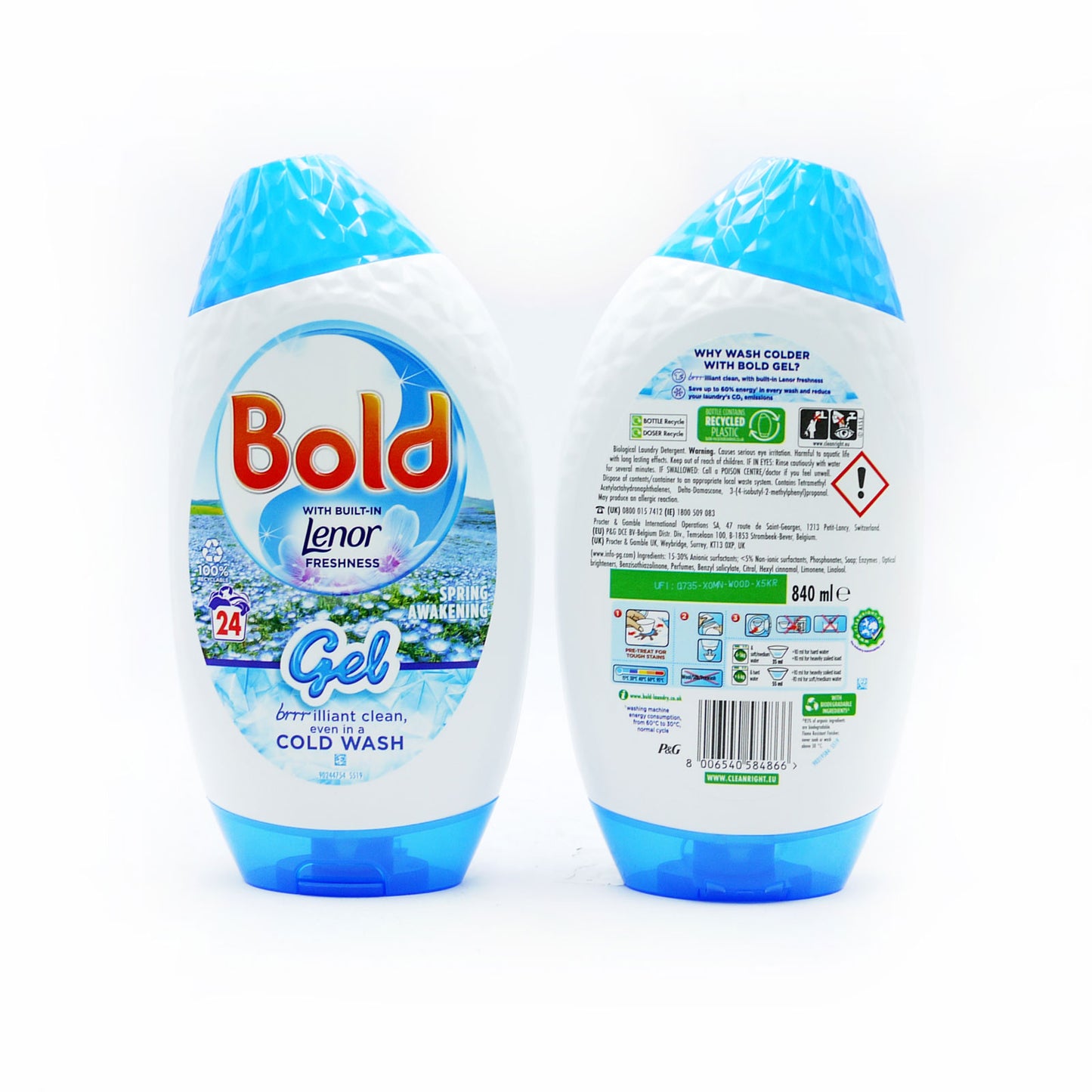 BOLD GEL LAVANT 2EN1 ÉVEIL PRINTANIER 24 LAVAGES 840 ML