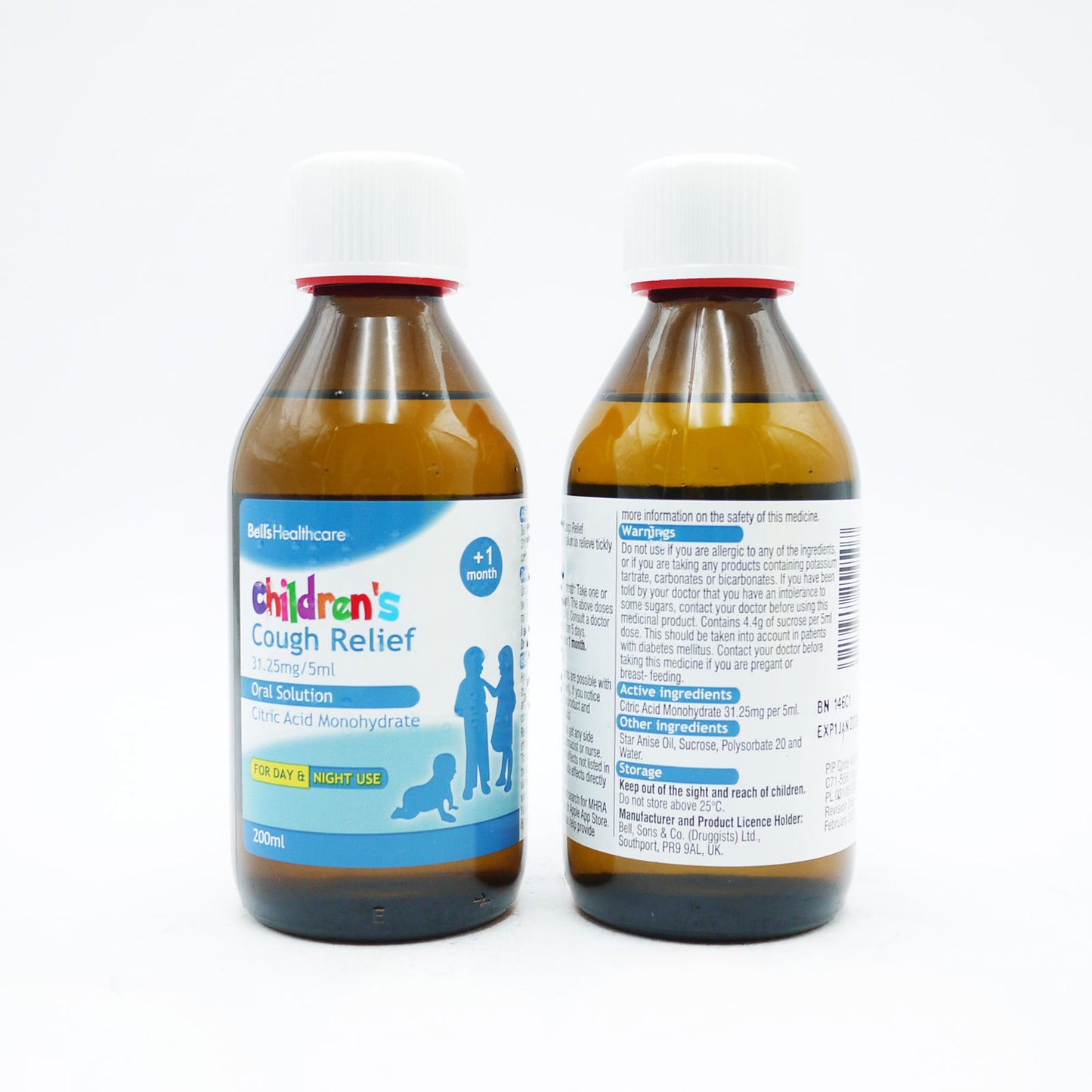 BELLS SIROP CONTRE LA TOUX POUR ENFANTS 200ML