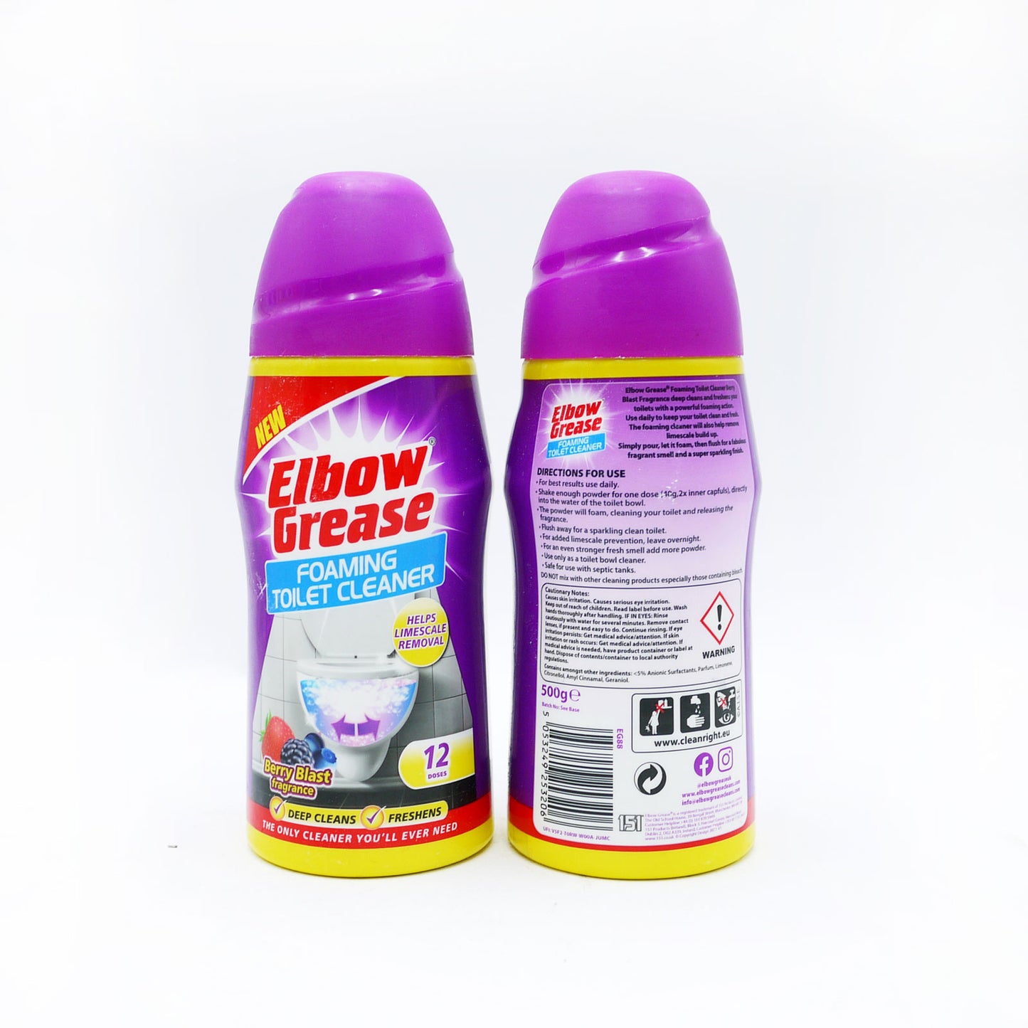 NETTOYANT WC MOUSSE HUILE DE COUDE BERRY BLAST (D) 500G