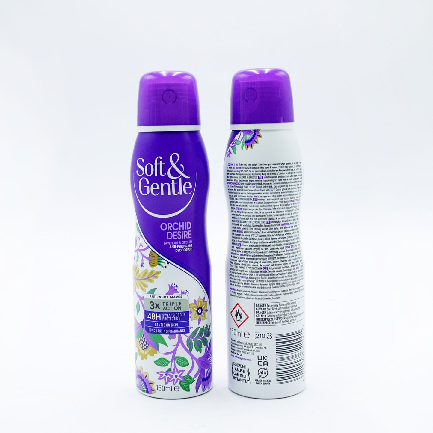 SOFT & GENTLE DÉODORANT A/P ORCHIDÉE DÉSIR 150ml