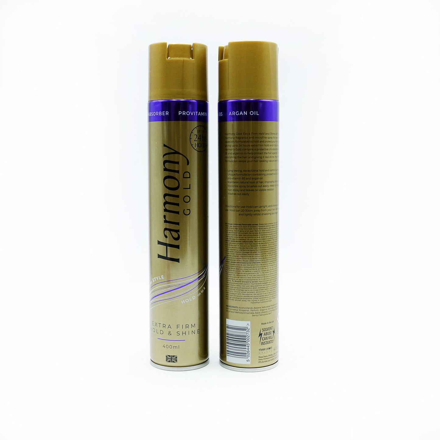 HARMONY GOLD H/S FIXATION EXTRA FORTE & BRILLANCE 400ml