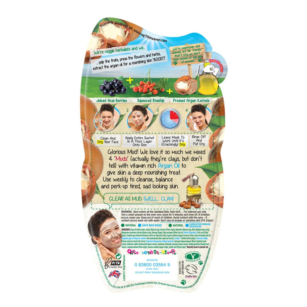 MASQUE DE BOUE À L'HUILE D'ARGAN