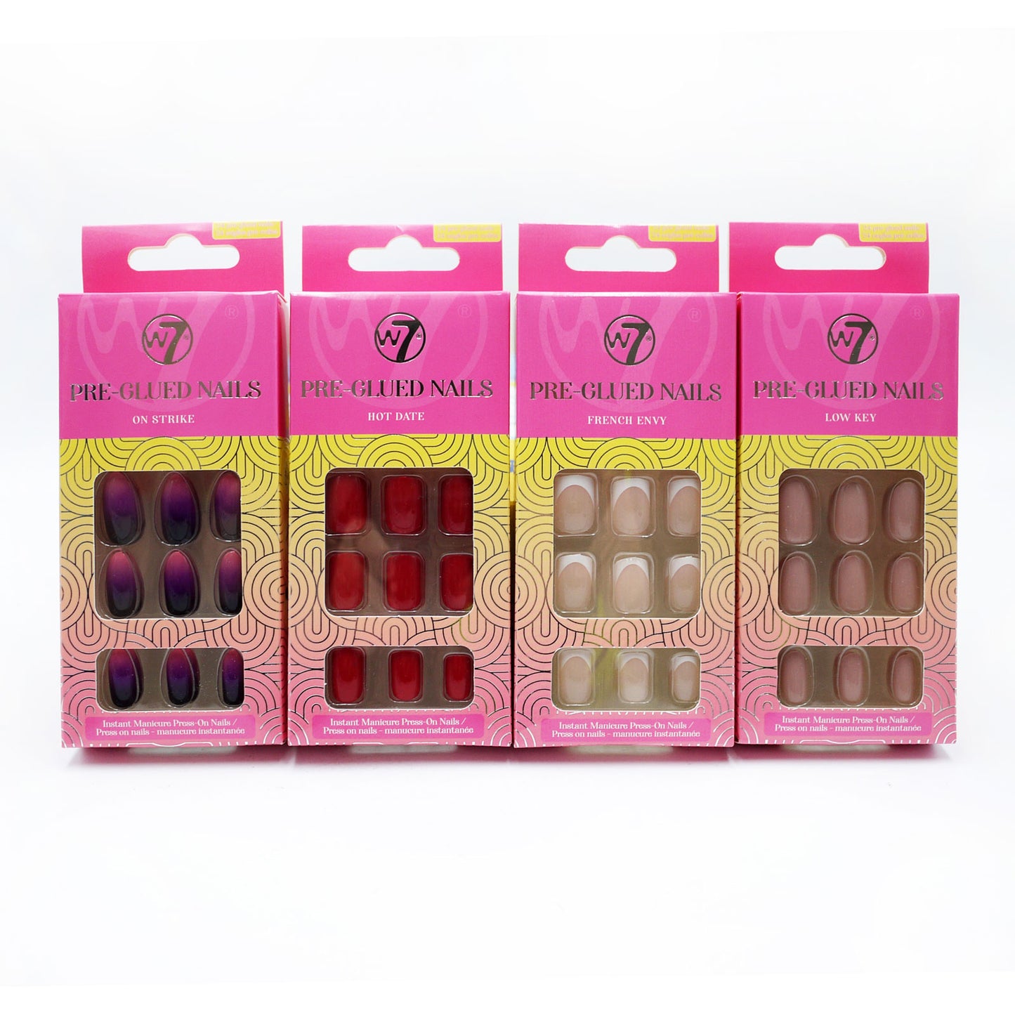 ONGLES PRÉCOLLÉS ASSORTIS W7