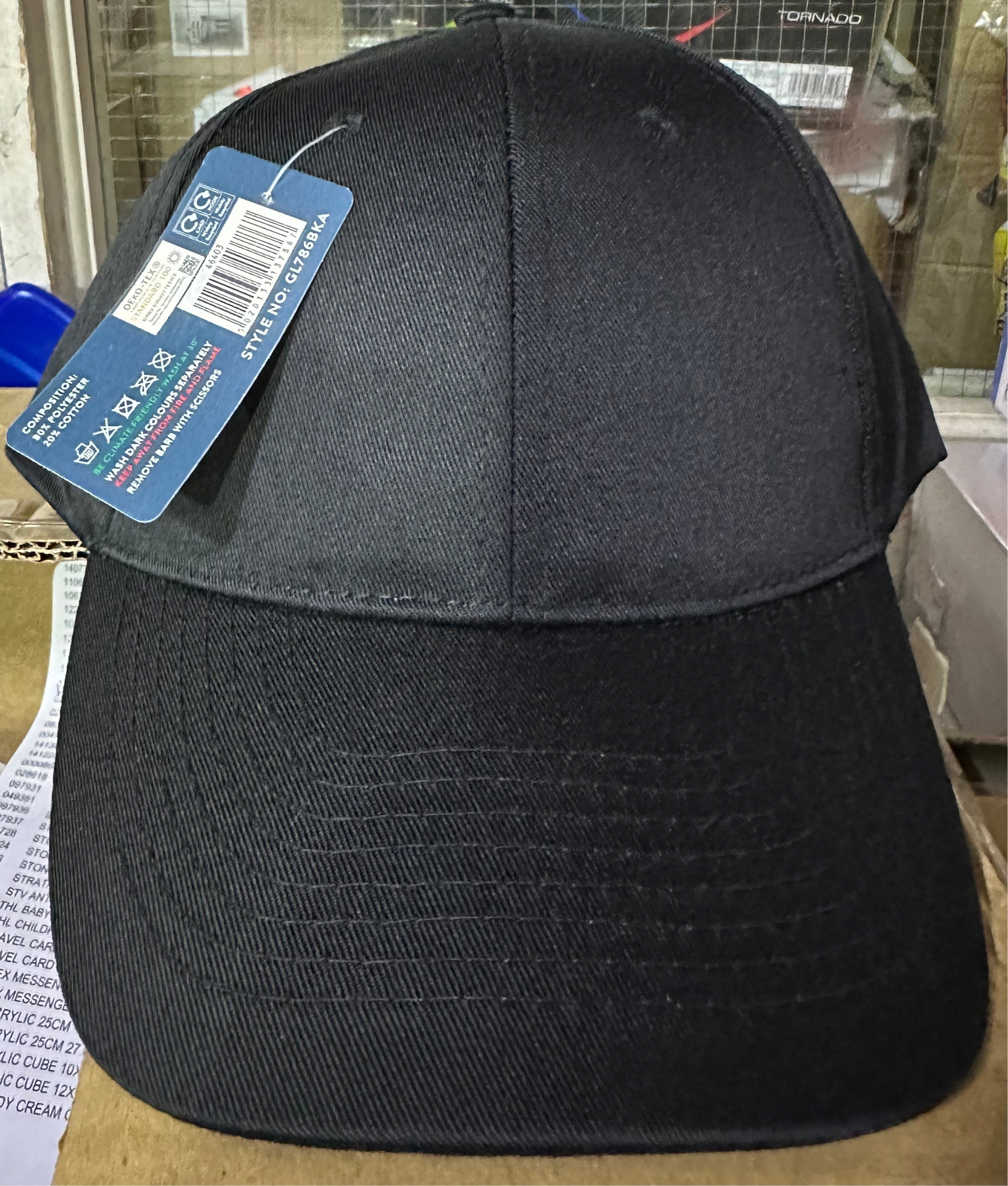 MENS BASEBALL CAP BLACK