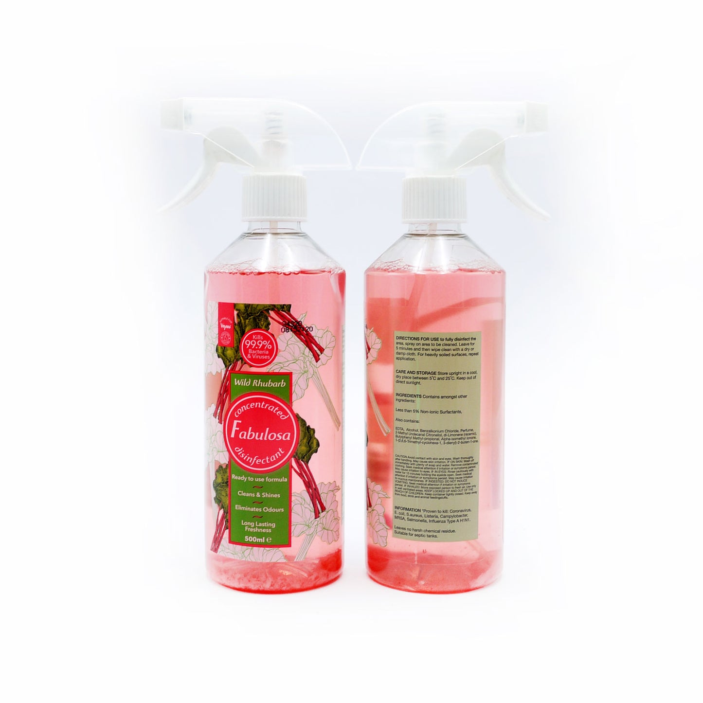 FABULOSA SPRAY DÉSINFECTANT RHUBARBE SAUVAGE PRÊT À L'EMPLOI 500ML