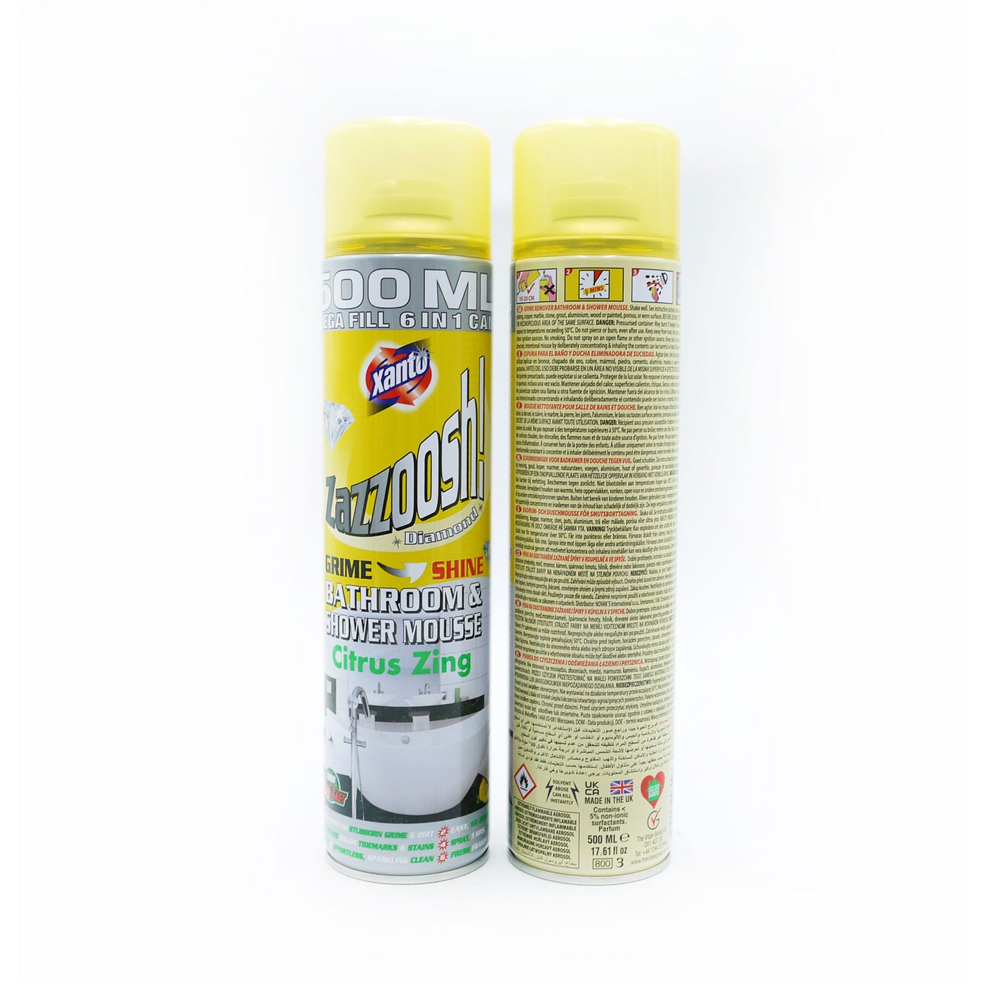 MOUSSE SALLE DE BAIN ET DOUCHE XANTO ZAZZOOSH 500 ML