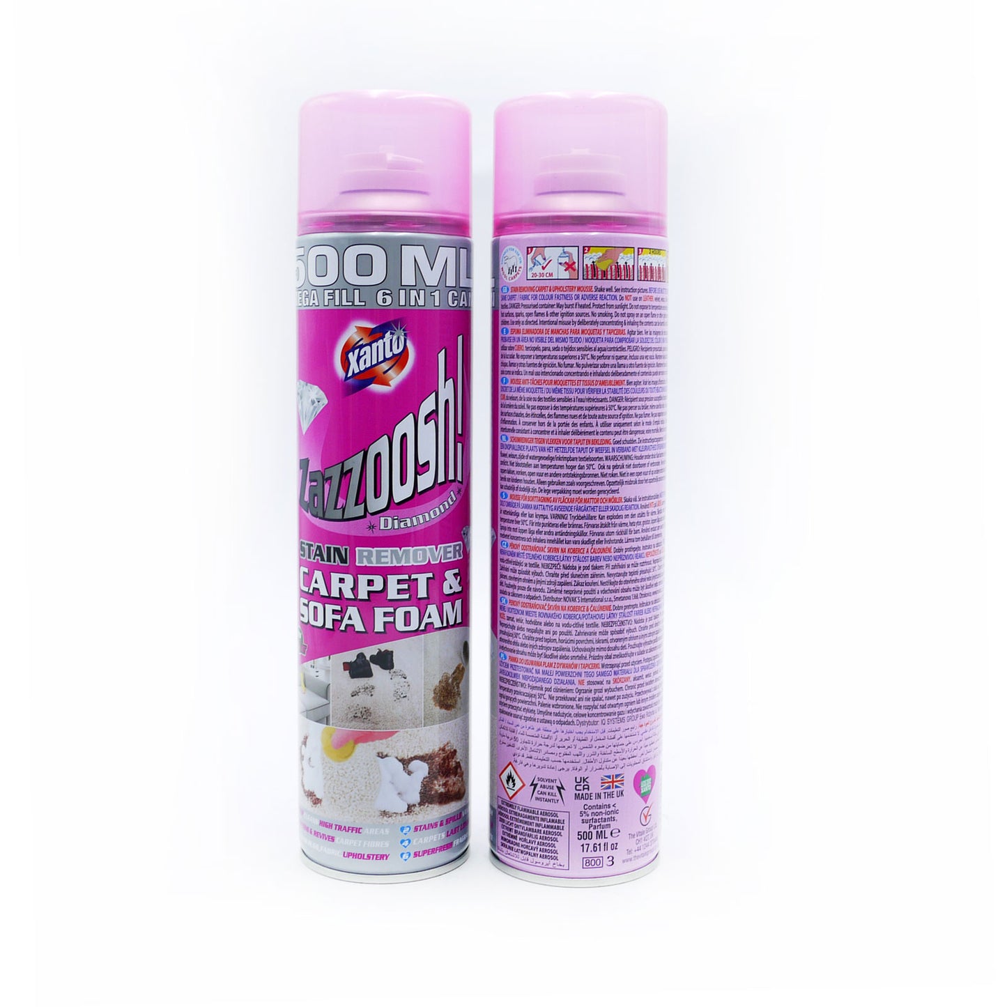XANTO ZAZZOOSH MOUSSE POUR TAPIS ET CANAPÉS 500ML