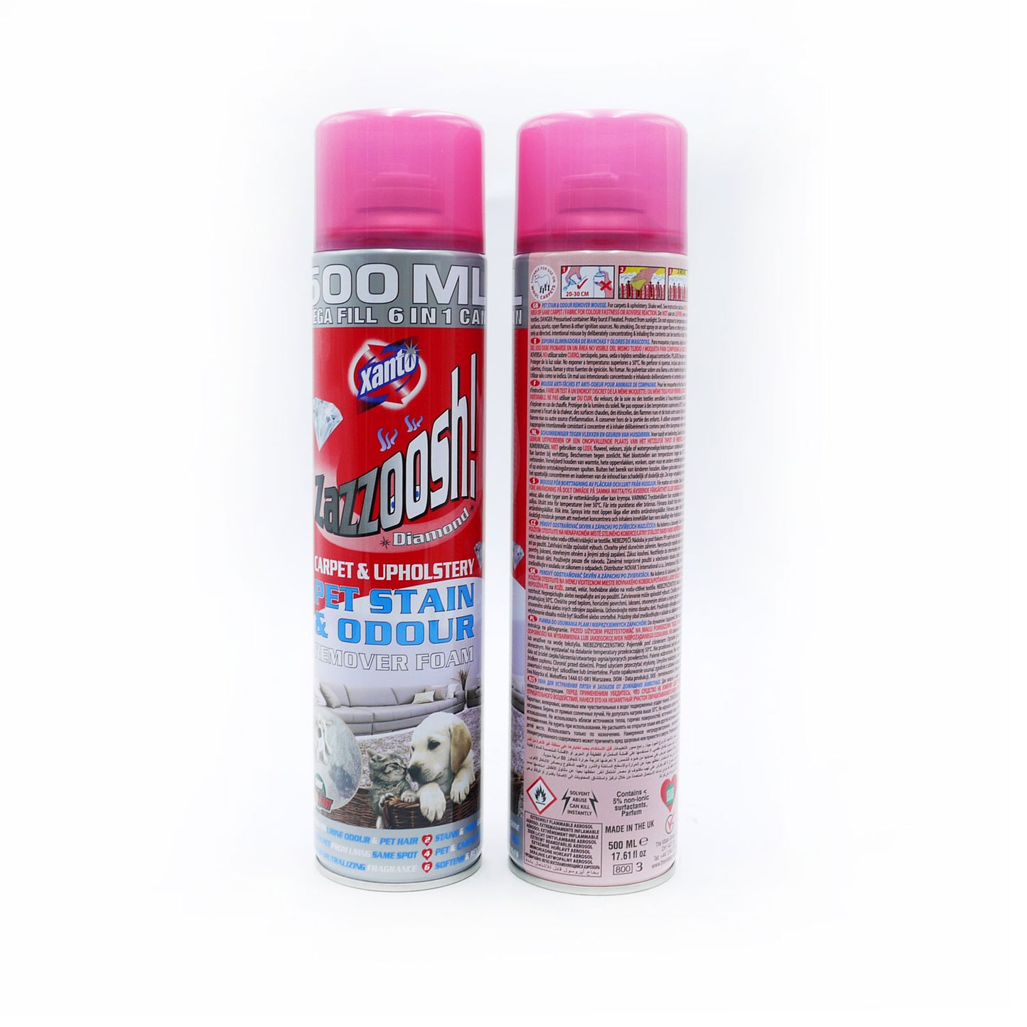 XANTO ZAZZOOSH DÉTÂCHANT ET DÉSODORISANT POUR ANIMAUX 500ML