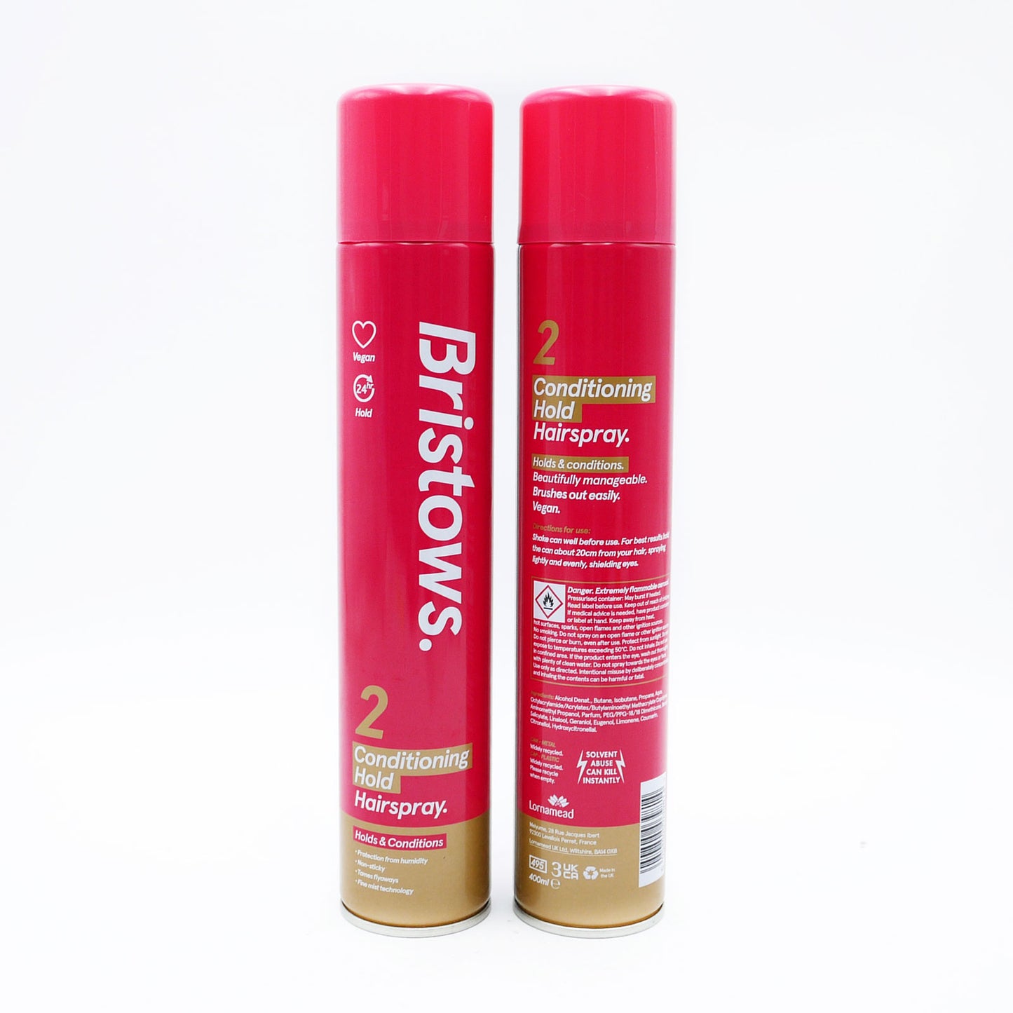 BRISTOWS LAQUE CHEVEUX SOIN FIXATION 400ml